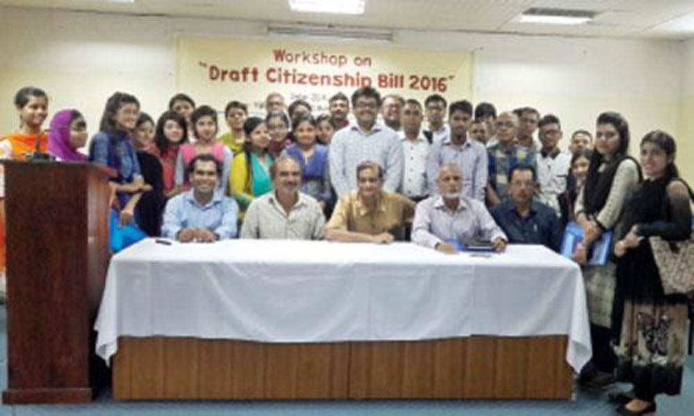 Workshop on Citizen Draft Bill,September-2016